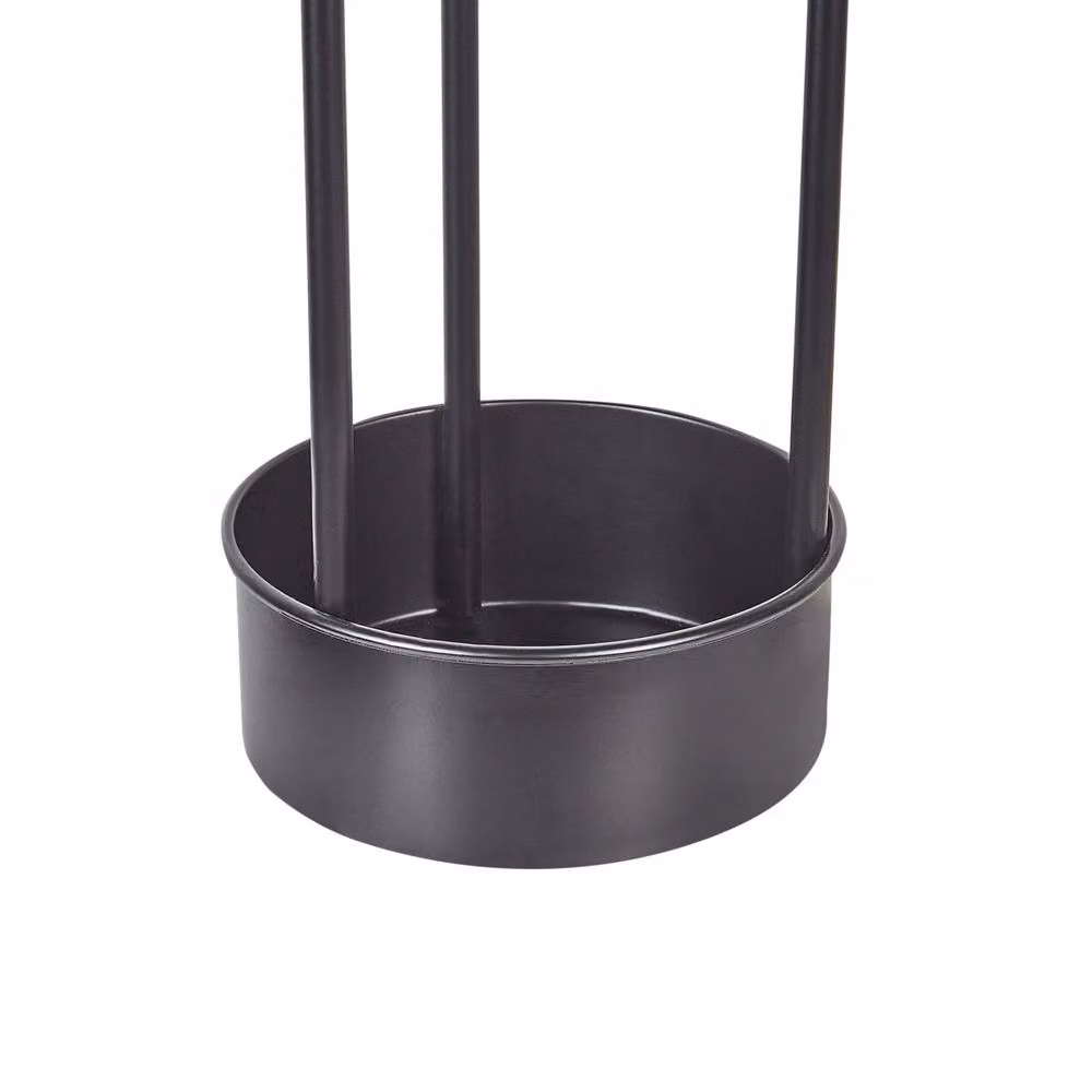 Wyld and Coco Black Metal Umbrella Stand, H: 66.0 cm, W: 21.0 cm, D: 21.0 cm – 3