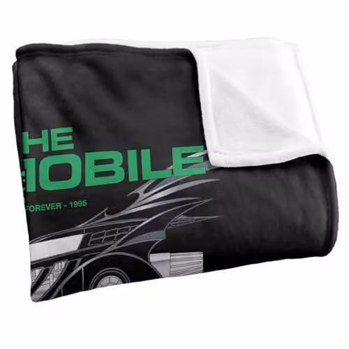 LOGOVISION Batman Forever (1995) The Batmobile Super Soft Fleece Throw Blanket, Multicolour, W: 91.44 cm, L: 147 cm – 2