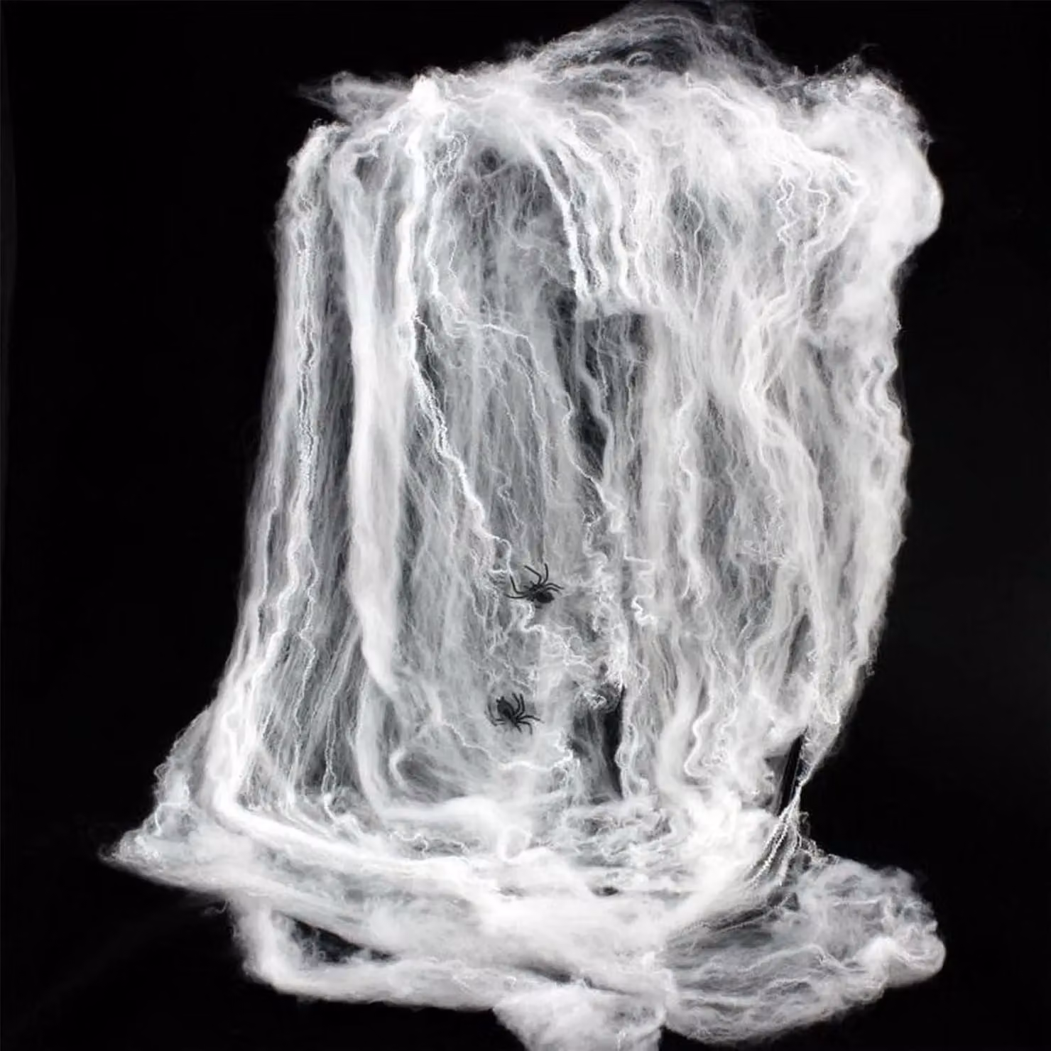 Shatchi 10 Pack White Stretchable Halloween Spider Web Decoration with 40 Spiders – 2
