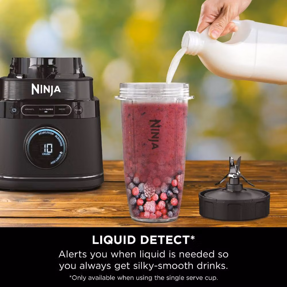 Ninja Detect Blender Pro and Single Serve with 3 Modes TB301UK in Black – 3