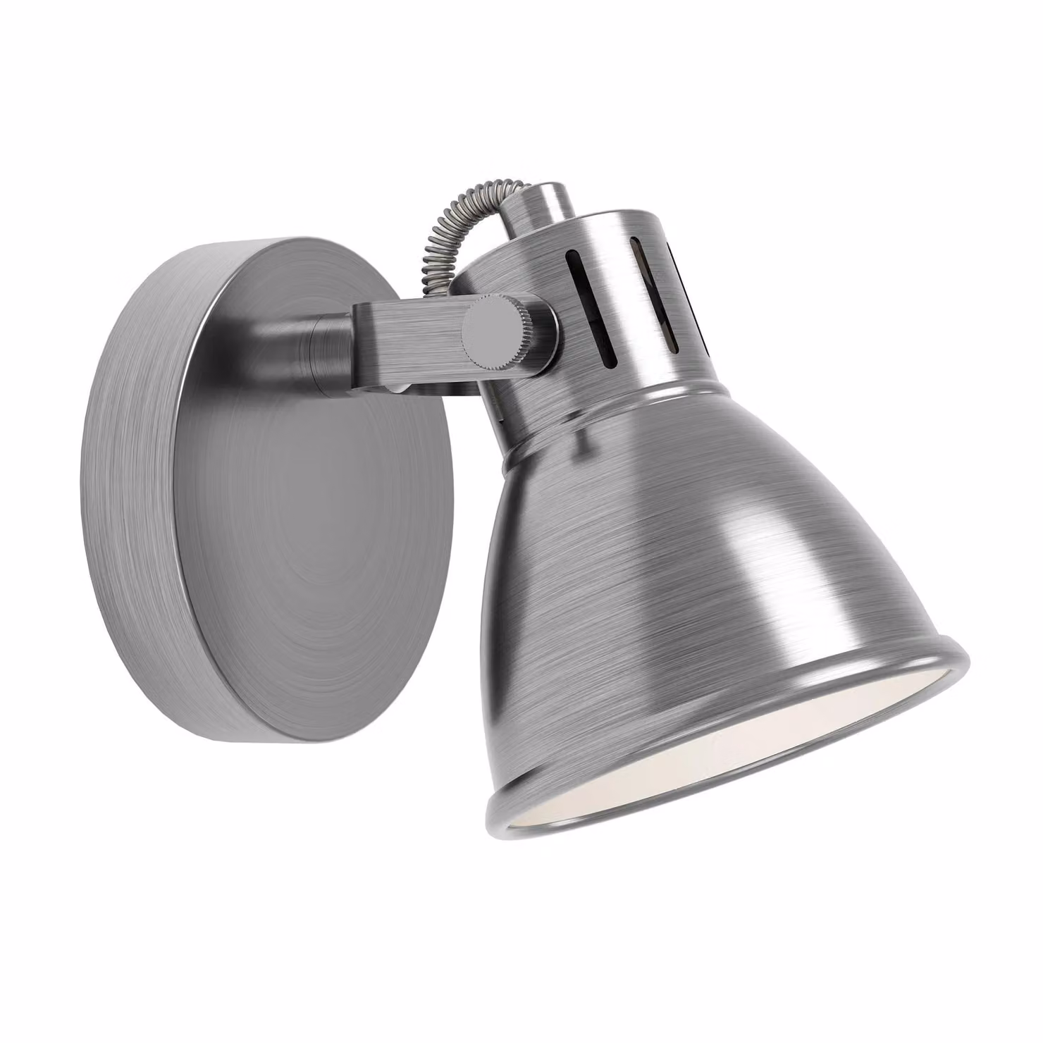 Eglo Seras Antique Nickel Adjustable LED Wall Spotlight in Silver – 2