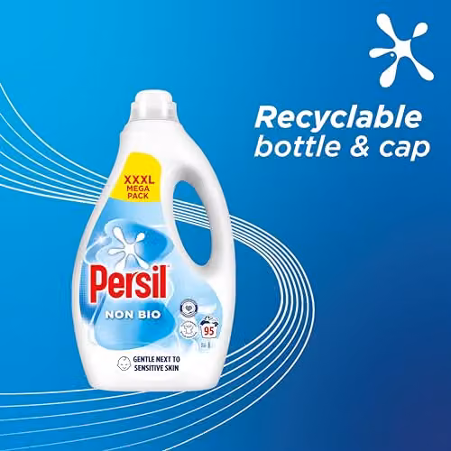 Persil Non-Bio Laundry Liquid Detergent, Blue, 2.74 l – 4