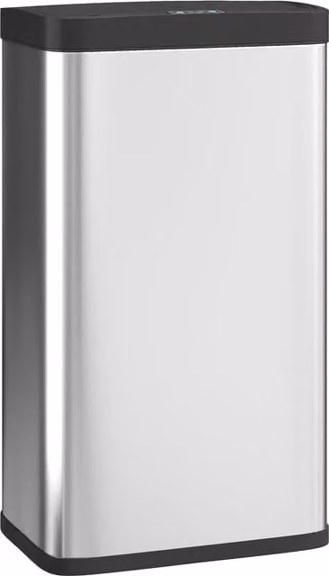 HOMCOM 45L Stainless Steel Sensor Bin with Soft-Close Lid and Removable Inner Bucket, Silver Tone – 1