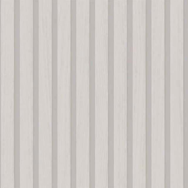 I Love Wallpaper Contemporary Wood Slat Wallpaper in Silvery Grey