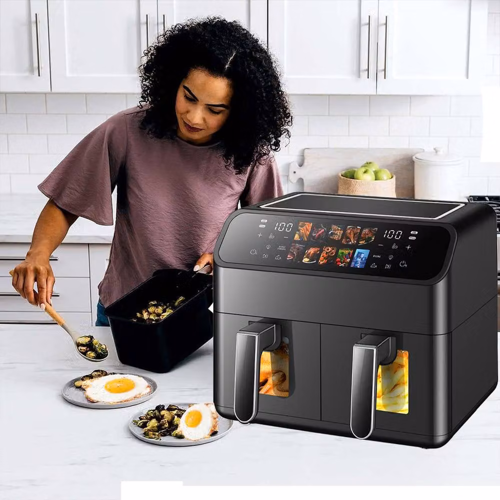 Ventryn 10L Dual Zone Digital Air Fryer Oven in Black – 3