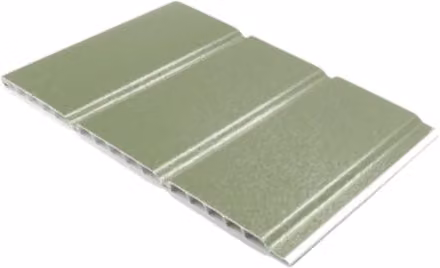 Freefoam Pack of 4 Chartwell Green Woodgrain Hollow Soffit Boards, Width: 30 cm, Thickness: 10 mm, Length: 5 m