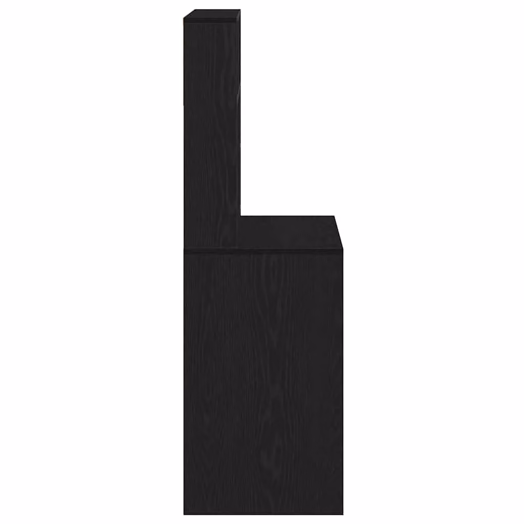 Berkfield Home Computer Desk with Shelves in Black, W/D/H: 100 x 45 x 140 cm – 4