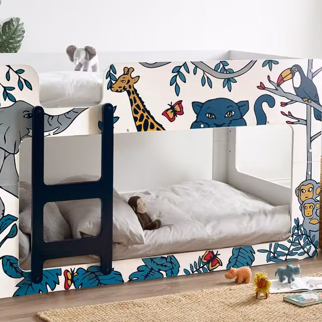 Julian Bowen Safari Bunk Bed for Children in Multicolour