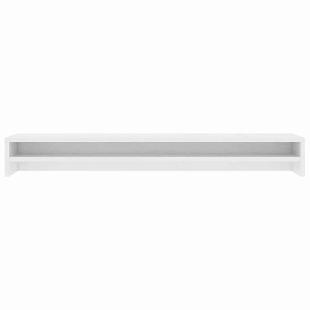 Berkfield Home Monitor Stand in White, W/D/H: 100 x 24 x 13 cm – 3