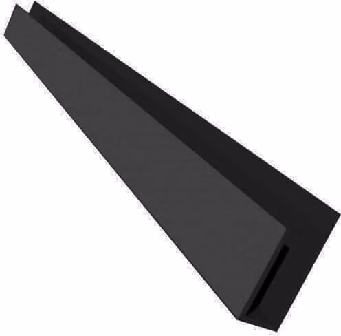 Freefoam Dark Grey Smooth Soffit J Trim, 5m