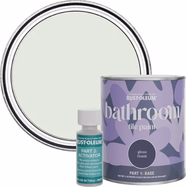Rust-Oleum Bathroom Tile Paint in Gloss Finish, Sage Mist Green, 0.75 l