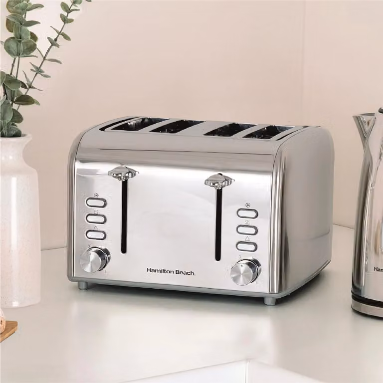 Hamilton Beach Rise Polished Kitchen Bundle in Silver