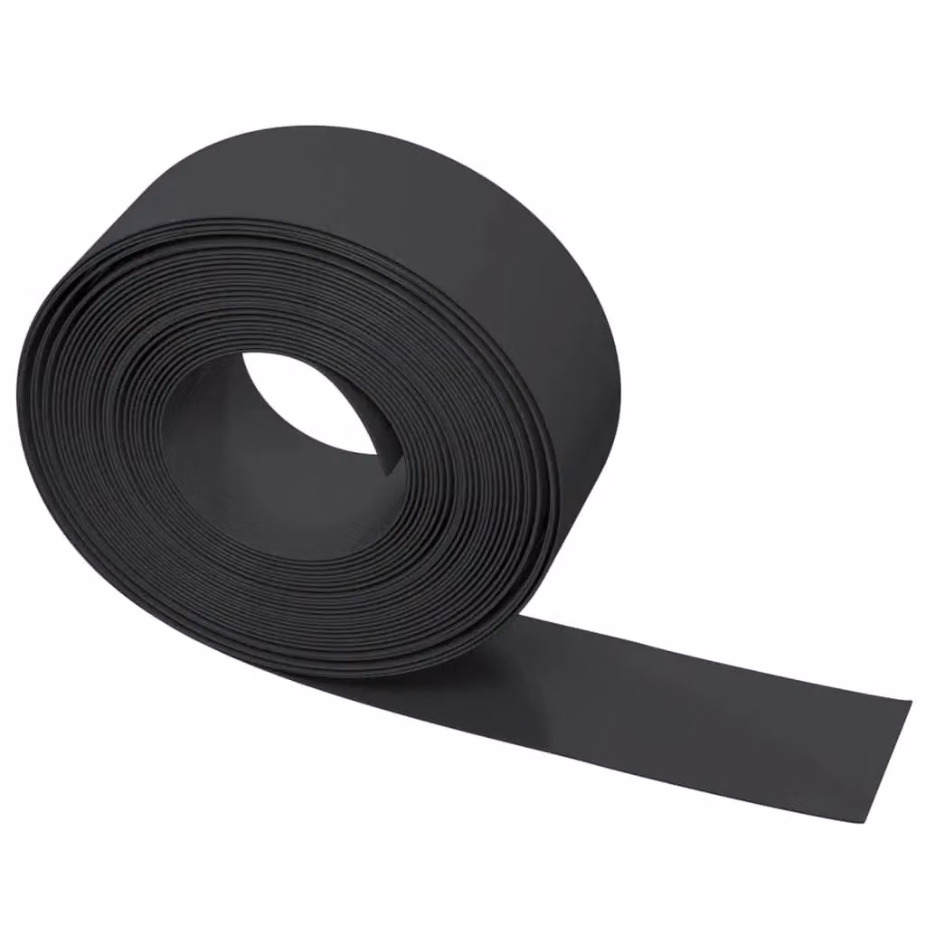 Berkfield Home Garden Edgings, 5 Pieces, Black, 10 m, Height: 20 cm, Polyethylene – 3