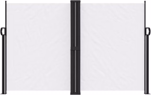 Berkfield Home Retractable Single Side Awning in White, W/H: 600 x 160 cm