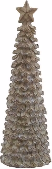 Love Lace Medium Beige Cedar Christmas Tree with Star – 1