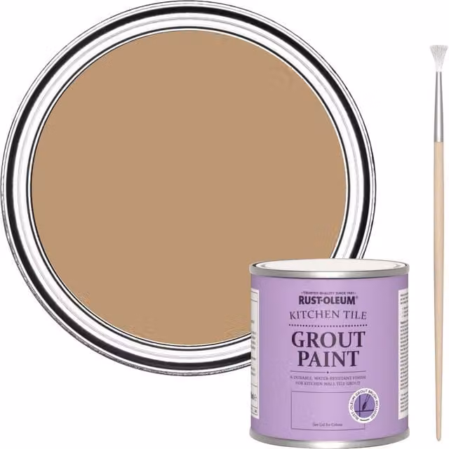 Rust-Oleum Kitchen Grout Paint in Fired Clay, Brown, 250ml