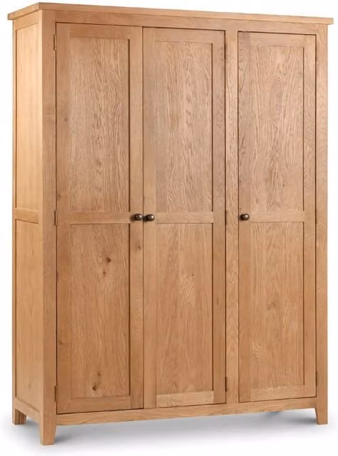 Cheshire Kingsley 3 Door Wardrobe in Waxed Light Oak
