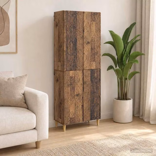Berkfield Home Modern 2-Piece Cabinet Set in Brown Engineered Wood