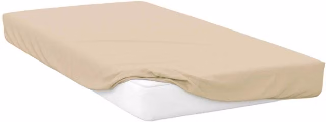 Belledorm 400 Thread Count Egyptian Cotton Extra Deep Fitted Sheet, Beige, W: 180 cm x L: 200 cm