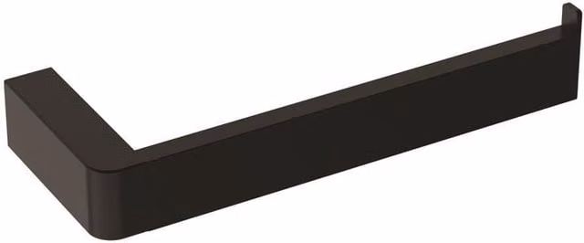 Luxury Living Nero Wall Mounted Stainless Steel Bathroom Towel Holder Bar in Black