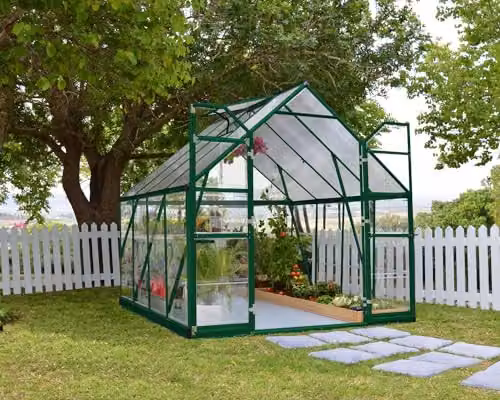 Palram Canopia Balance Greenhouse in Green with Polycarbonate Panels and Aluminium Frame – 2