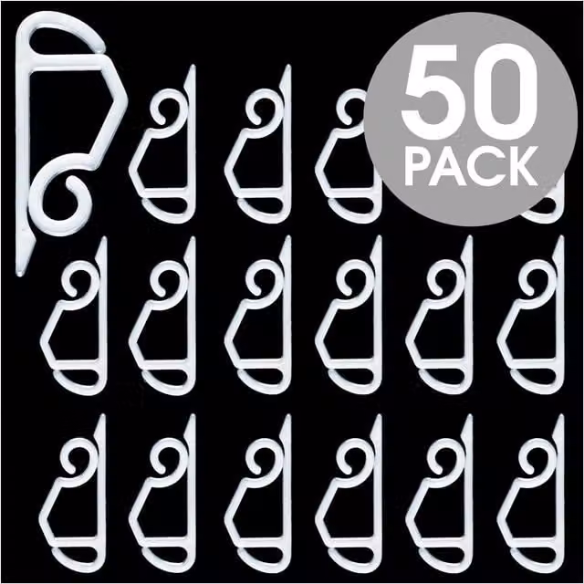 Hangups Clear Gutter and Shingle Hooks, 50 Pack – 1