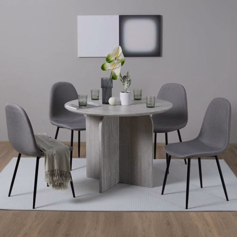 Home Garden Direct Asteria Dining Chairs Set of 4 in Light Grey – 2