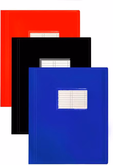 i-doodle A4 Plastic Display Book with 100 Pockets in Multicolour
