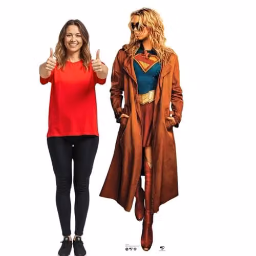 Star Cutouts SC4930 Supergirl Milly Alcock Shades Movie Cardboard Cutout, Multicolour, Height: 190 cm – 1