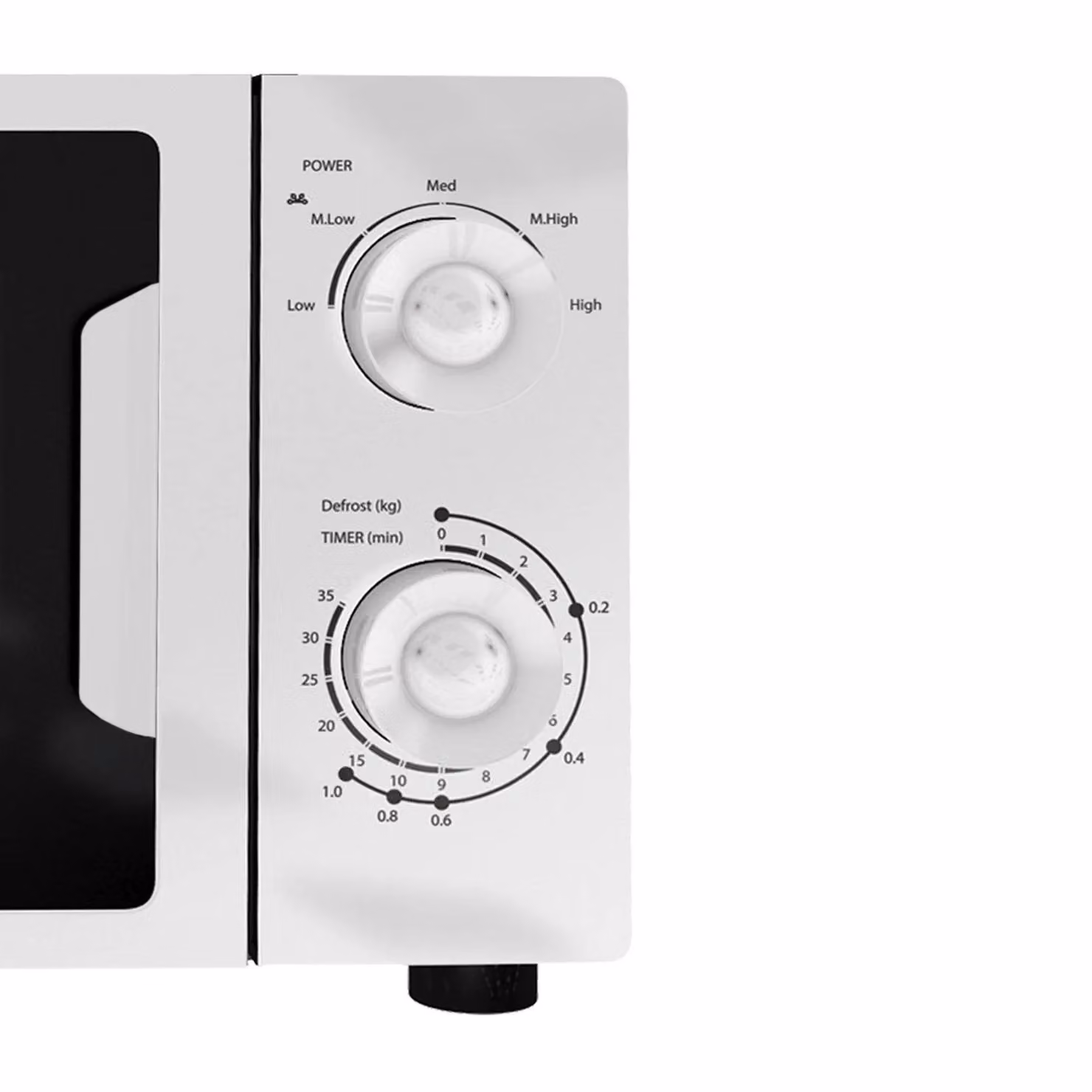 SIA FAM21WH White 20L Solo Freestanding Microwave with 700W Power – 3