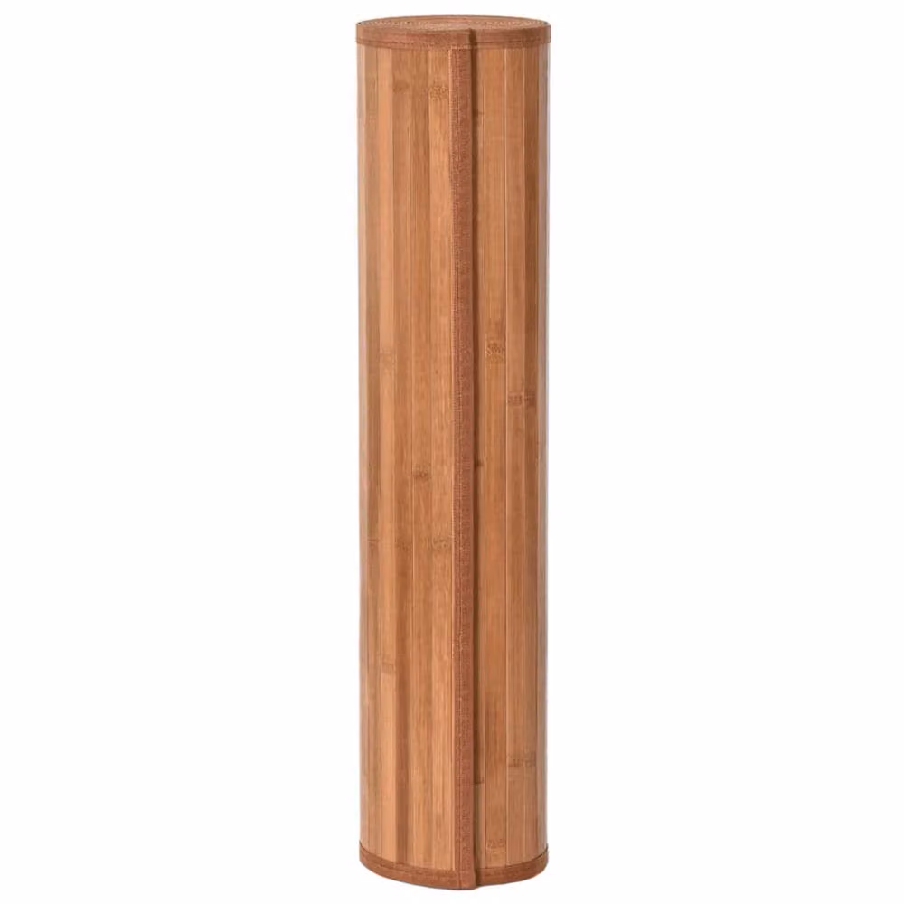 Berkfield Home Rectangular Bamboo Rug in Brown, W: 70 cm, L: 200 cm – 2