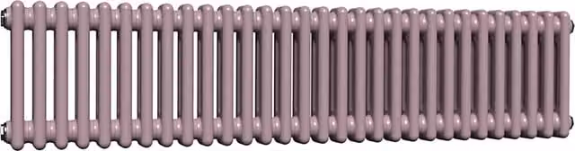Lux Heat Horizontal Column Radiator in Lavender Mist, 2 Column, W: 30.0 cm, H: 137.0 cm