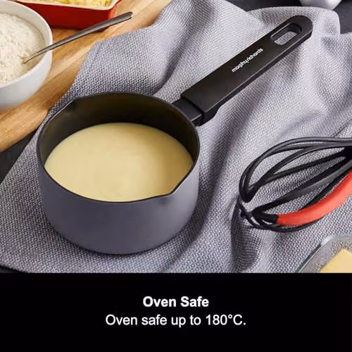 Morphy Richards Grey Aluminium and Ceramic Milk Pan, 14 cm – 4