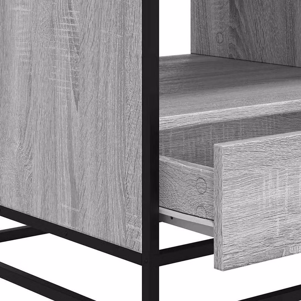 Berkfield Home Durable Grey Sonoma Coffee Table, W/D/H: 100 x 50 x 45 cm – 3