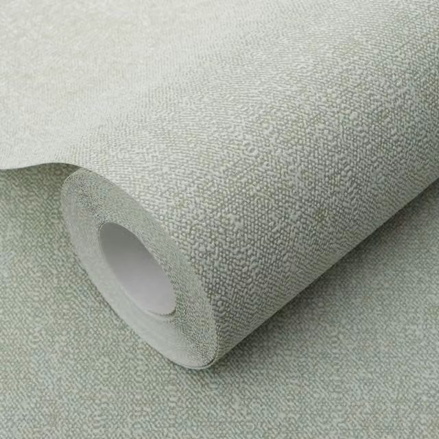 Erismann Green Abstract Non-Woven Minimalist Wallpaper Roll