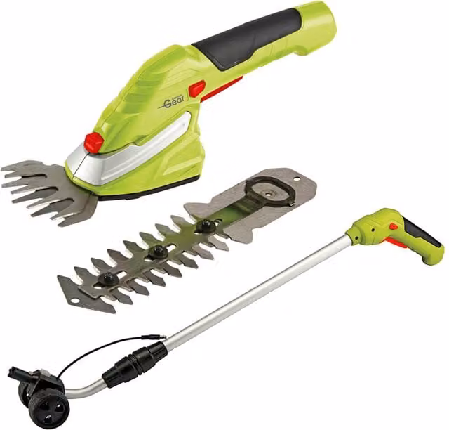 Garden Gear 7.2V Rechargeable Trimming Shears with Telescopic Handle in Green