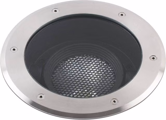 Faro Geiser Outdoor LED Recessed Ground Light, 32W, 3000K Warm White, IP67, Stainless Steel, Silver/Grey