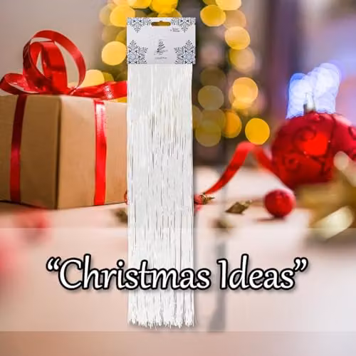 VFM e-Store White Angel Hair Lametta Christmas Tree Hanging Decoration – 5