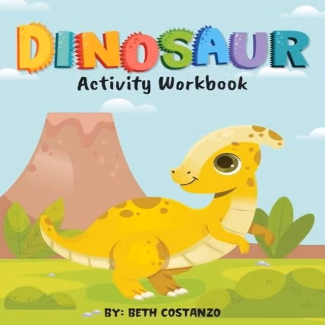 Beth Costanzo Dinosaur Activity Workbook for Kids 3-8 Multicolour Paperback