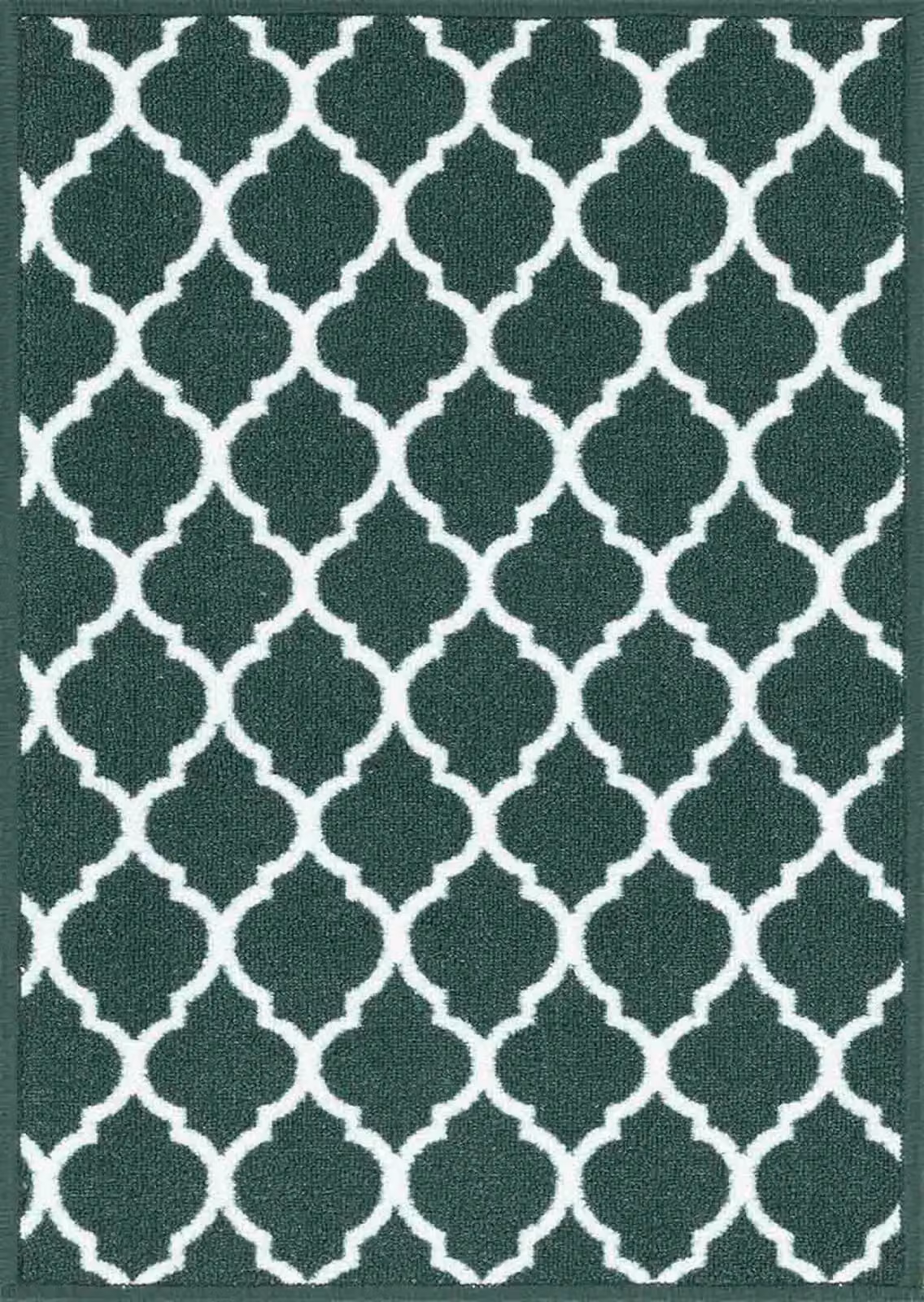 Desire Rugs Trellis Design Non-Slip Machine Washable Kitchen and Hallway Mat, Green, W: 160 cm, D: 220 cm – 4