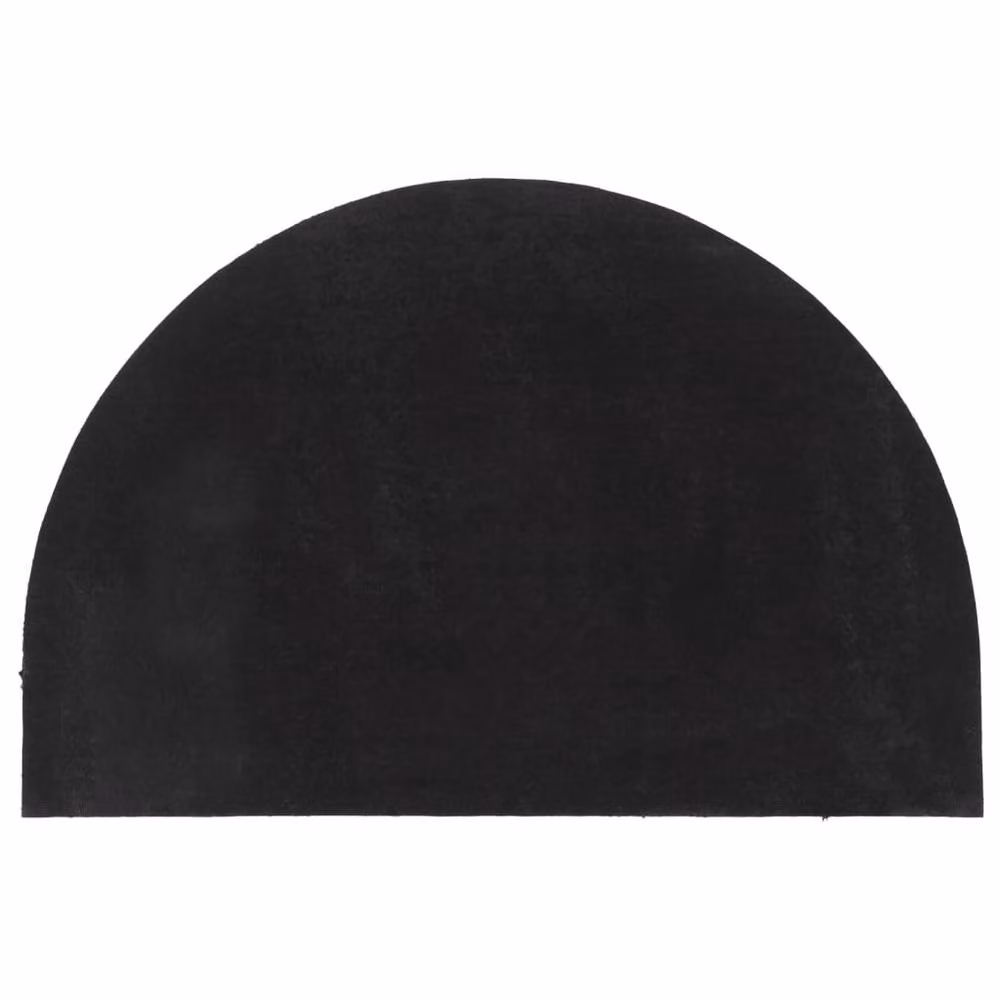 Berkfield Home Semicircular Coir Door Mat, Dark Grey, W: 90 cm, D: 60 cm – 2