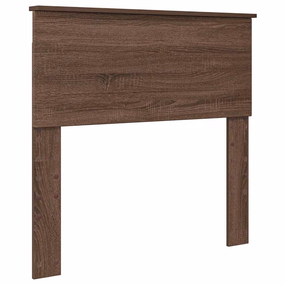Berkfield Home Modern Bed Frame with Headboard in Brown Oak, Engineered Wood, W: 75 cm, L: 190 cm – 3