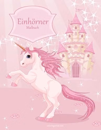 Createspace Unicorn Colouring Book Volume 1 for Children, Pink