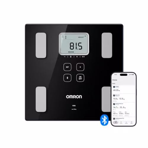 OMRON VIVA Body Composition Monitor and Scale in Black with Bluetooth and App Control – 1