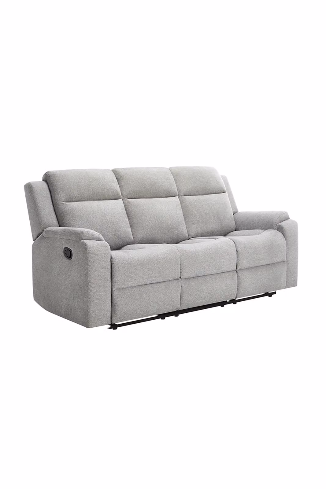 More4Homes Orka 1+3 Seater Fabric Manual Recliner Sofa Set in Grey – 2