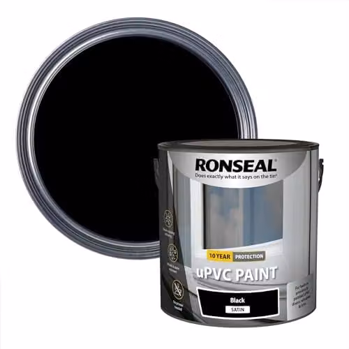 Ronseal uPVC Paint Black Satin 2.5 l