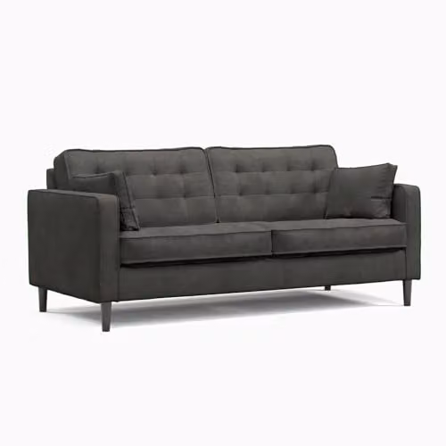 Furnishings For Less UK Eden Toledo 3 Seater L-Shape Fabric Sofa in Grey – 1