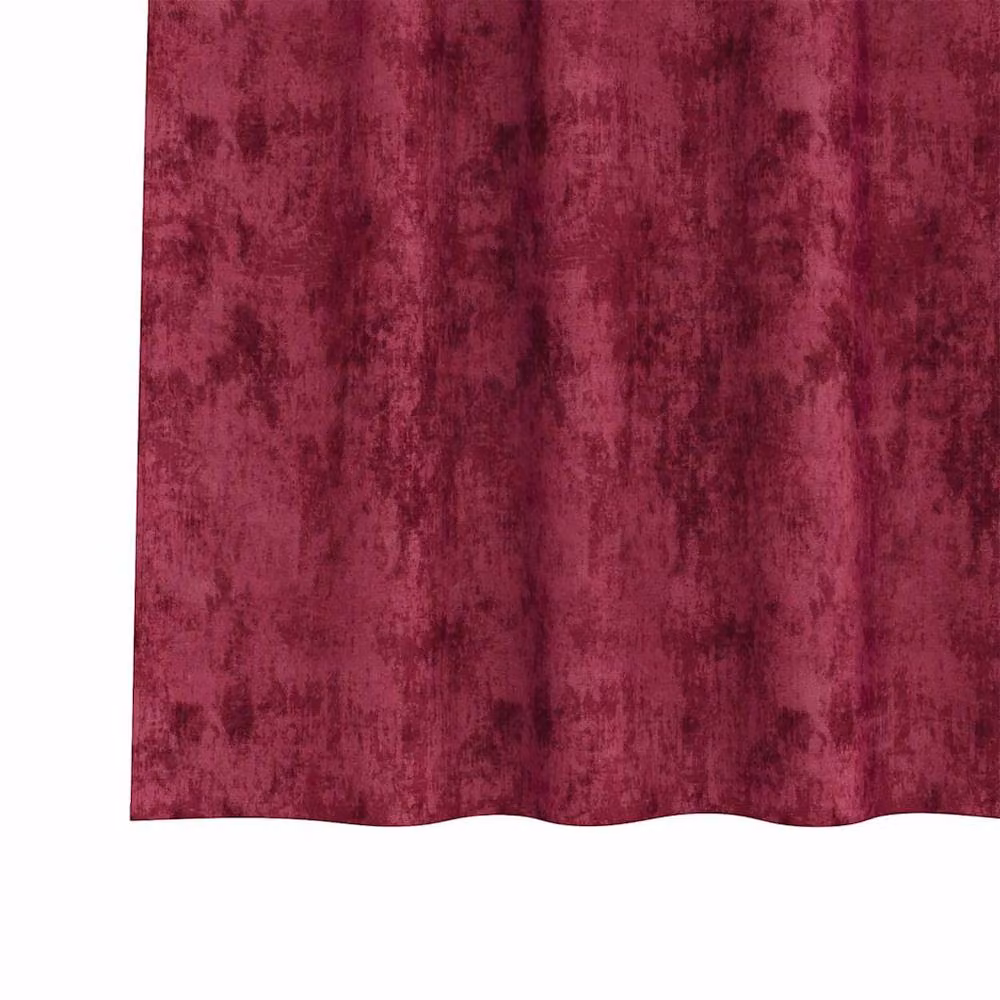 Berkfield Home Velvet Eyelet Curtains, 2 Pack, Red, H 175 x W 140 cm – 6
