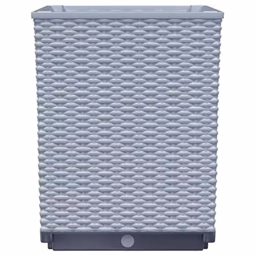vidaXL 2-Piece Polypropylene Planter Tub Set in Grey, W/D/H: 30 x 30 x 37 cm – 3