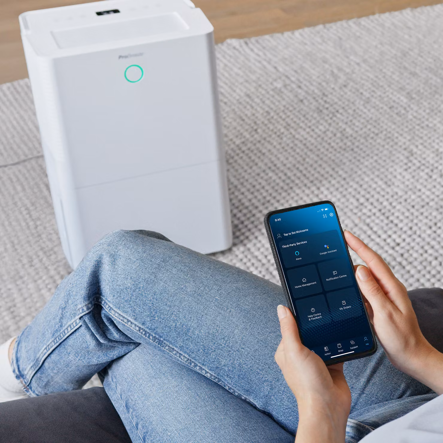 Pro Breeze Smart Compressor Dehumidifier with WiFi and App Control, White – 2